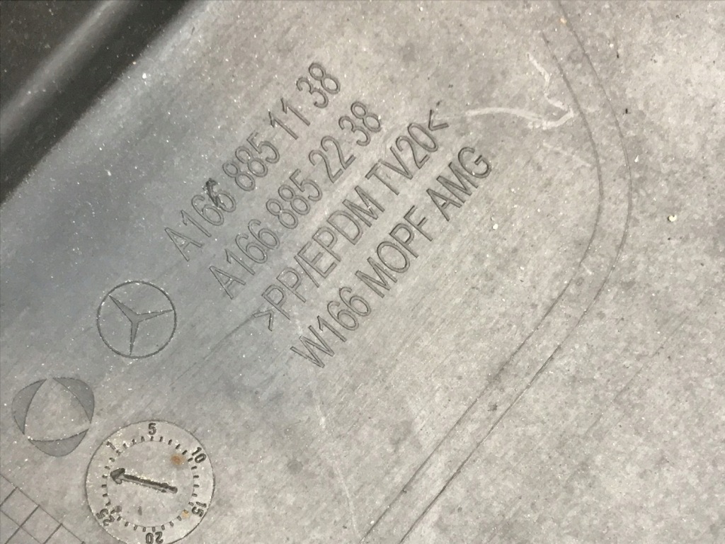 Спойлер бампера задняя mercedes ml w166 a1668851138 Доставка