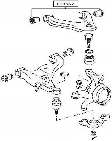 фото №4, Втулка важеля верхнього перед toyota hi-lux 2005-