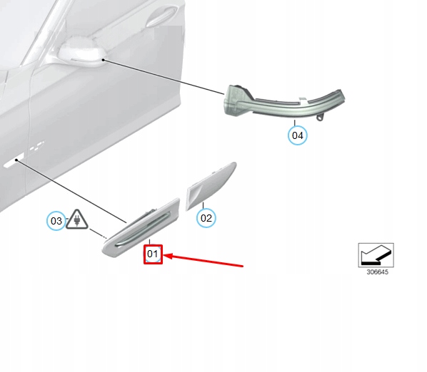 фото №11, Bmw 7 f01 лівий поворотник led 63137203371
