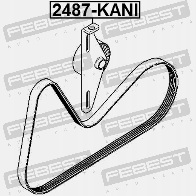 фото №4, Ролик натягувача renault logan 2005-2013 | 2487-kani febest