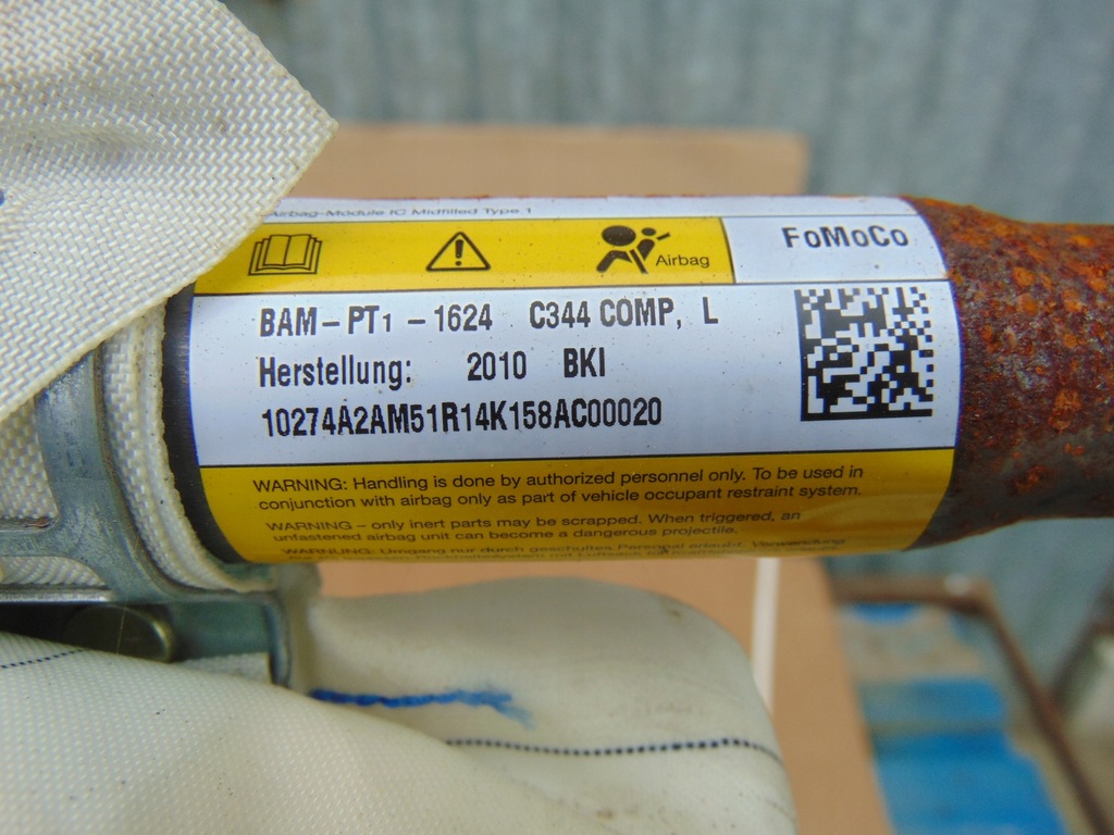 фото №10, Шторка безопасности воздушная левая ford c-max mk2