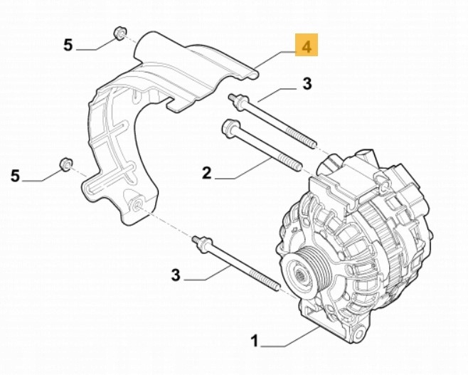 Генератор fiat 500x jeep renegade 1.6 e-torq 15r 51943774 накладка 55258367 Недорого