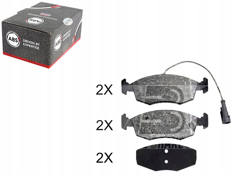 фото №1, Abs37865 тормозные колодки тормозной. fiat punto evo 09-