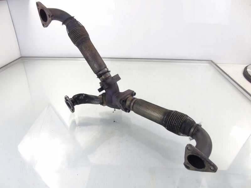 фото №3, Audi q7 4l труба вихлопних газів колектор 3.0 tdi