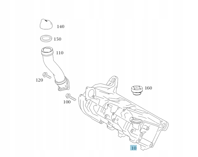 фото №1, Оригінальна кришка клапанів mercedes-benz om266