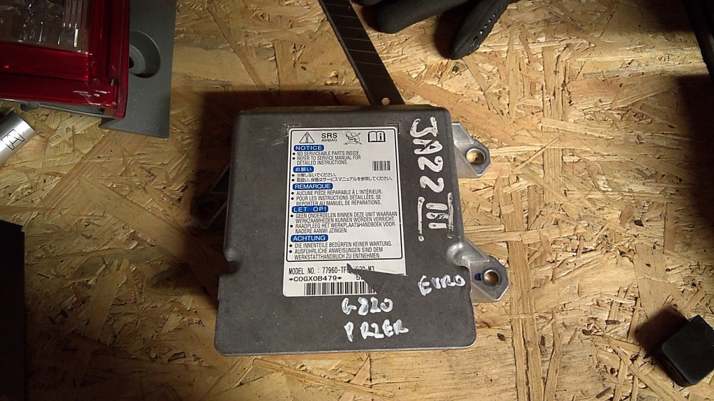 фото №1, Модуль блок керування бортовий комп'ютер подушок honda jazz iii