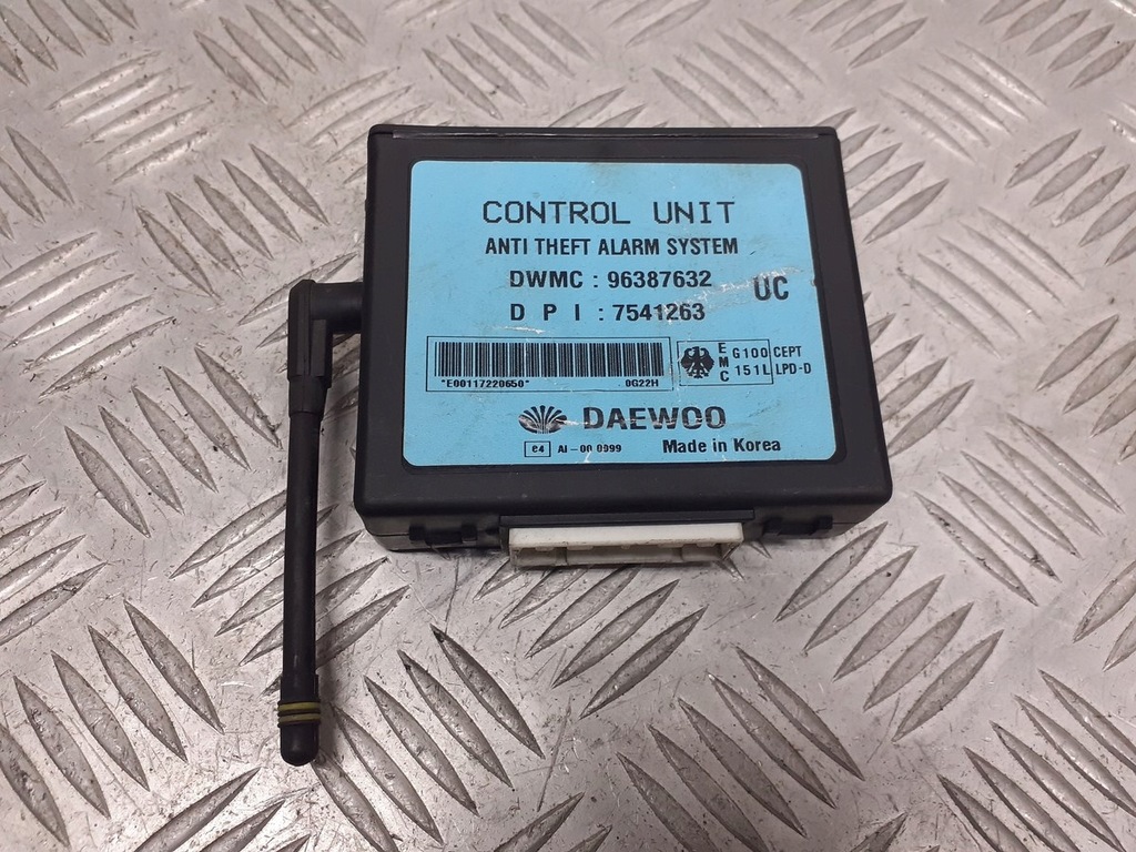 фото №1, Блок керування модуль сигналізація daewoo tacuma 96387632