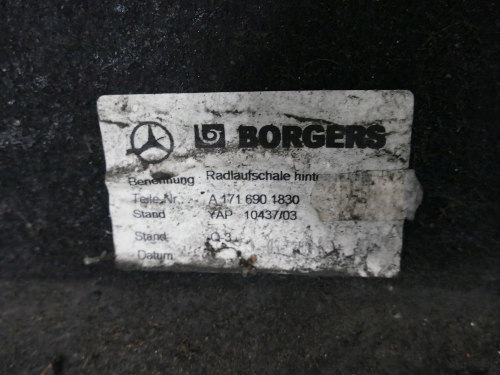 фото №5, Mercedes slk r171 подкрылок правый задняя правое задние