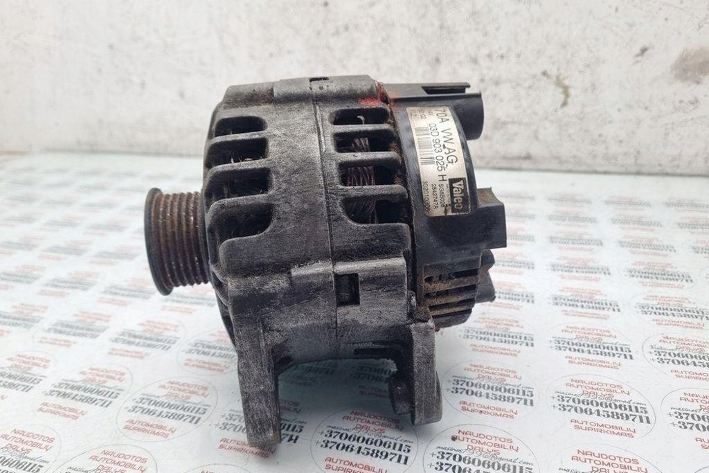 фото №7, Генератор vw polo 9n_ 03d903025h 1.4l бензиновий 2007