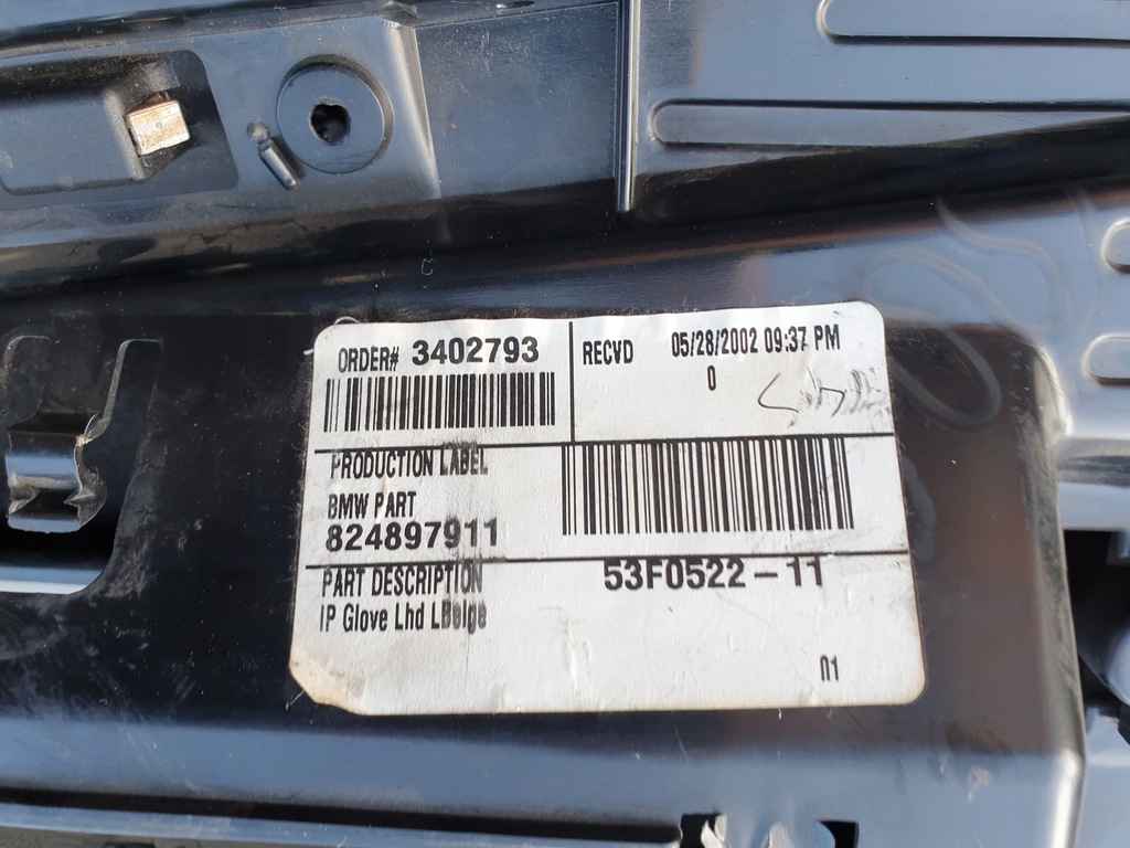 фото №12, Бардачок полка пассажира с панели bmw x5 e53 оригинальный номер europa 8408845