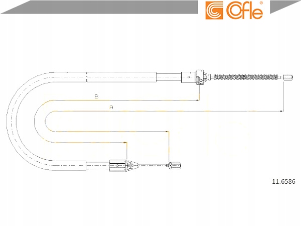 фото №2, Трос гальма ручного renault symbol i 1.9 d lb0