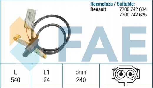 Датчик обертів вала korb. renault espace 2 2,2 Доставка