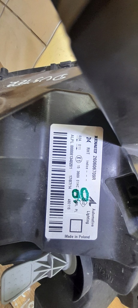 фото №6, Dacia duster i lift 13- лампа лівий перед eu