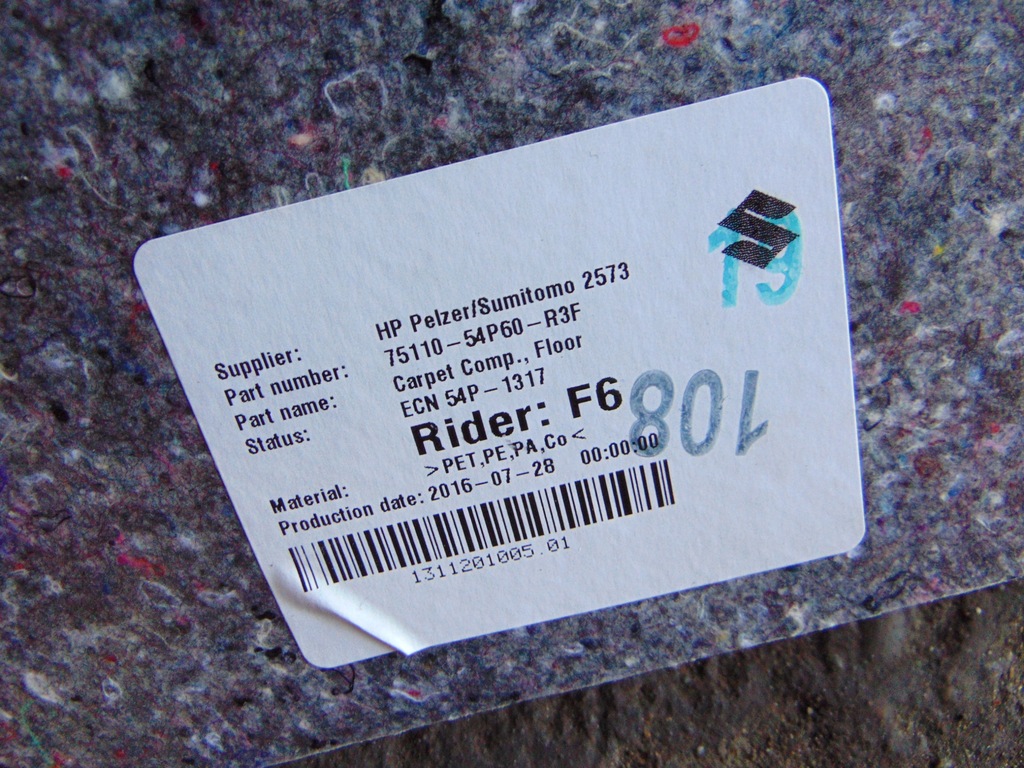 фото №10, Vitara 2 ii 3 iii 15- коврик обшивка коврики eu