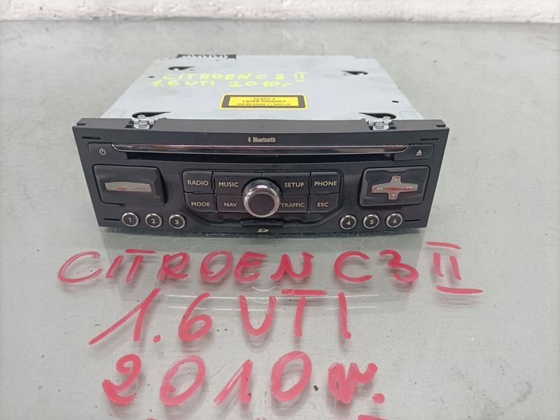 фото №1, Радио cd навигация citroen c3 ii 96661984xt be6426