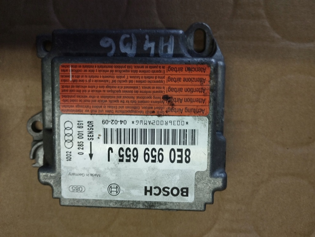 фото №1, Модуль датчик подушек audi a4 b6 2002r.8e0959655j