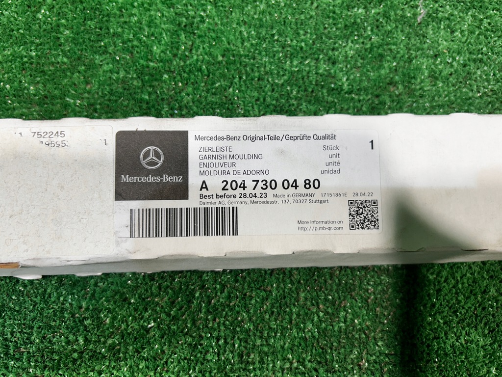 фото №12, Mercedes glk w204 a204 молдинг хром двері правий задня задня a2047300480