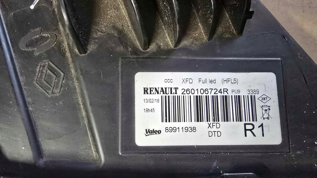 фото №6, Лампа правая renault talisman full led pure vision 260106724r