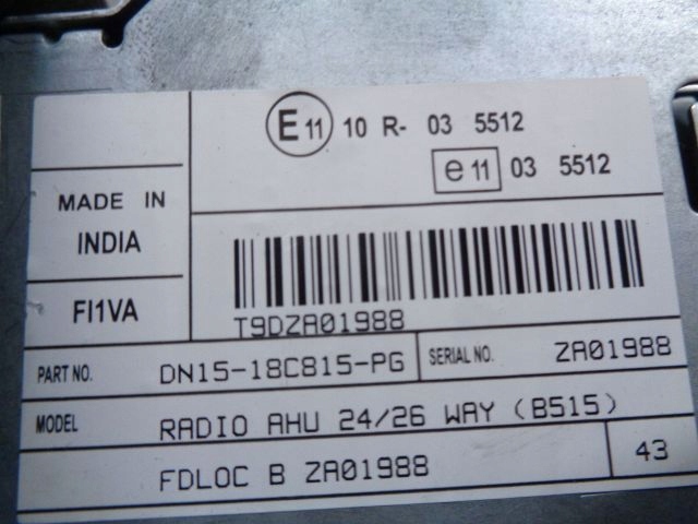 фото №3, Ford ecosport mk2 ii 15 радио cd dn15-18c815-pg
