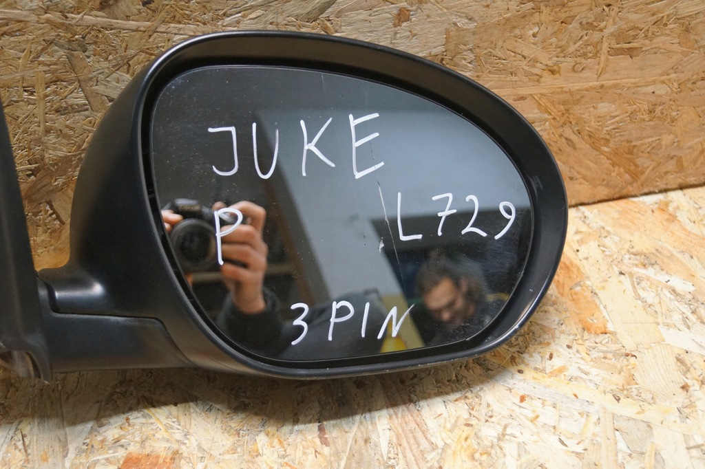 фото №8, Дзеркало праве nissan juke f15 3 pin