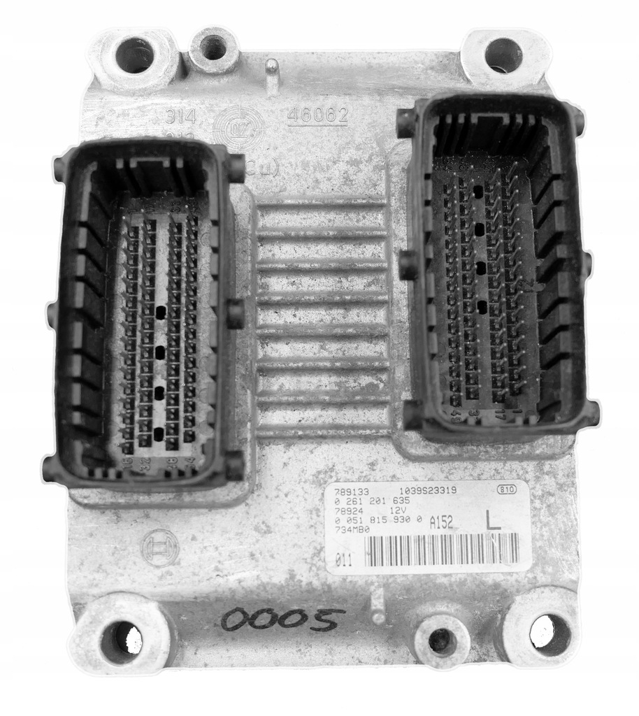 фото №1, Блок управления fiat bravo 1.4 0261201635 1039s23319 l программирование