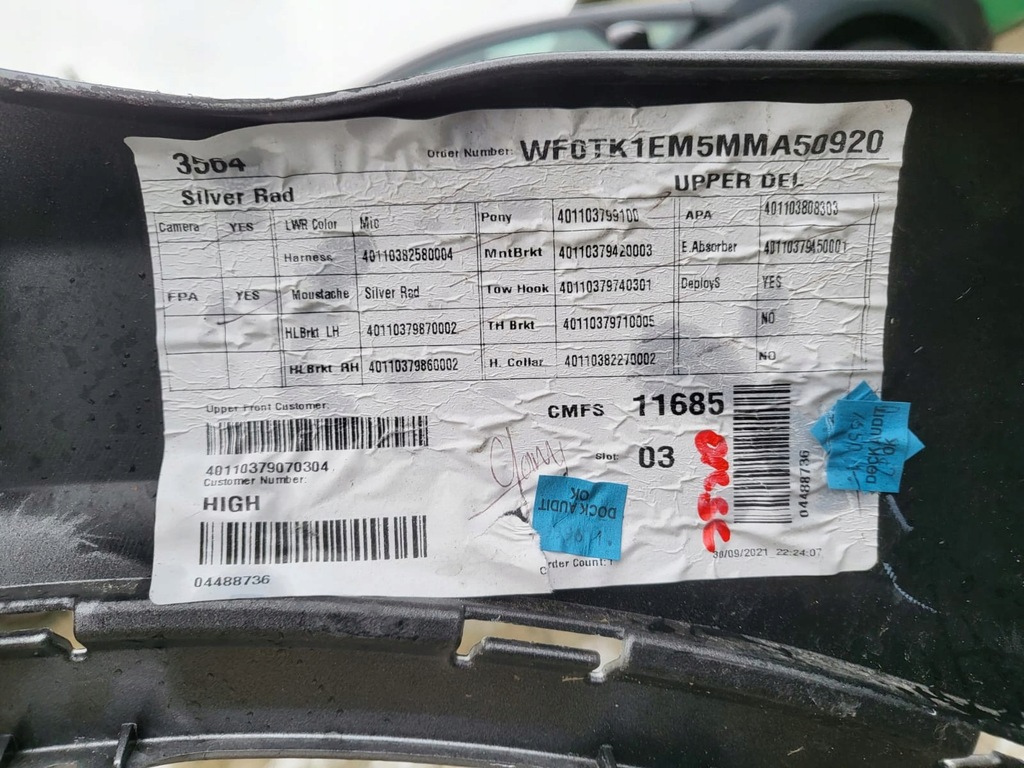 фото №9, Ford mustang mach-e бампер передний оригинальный