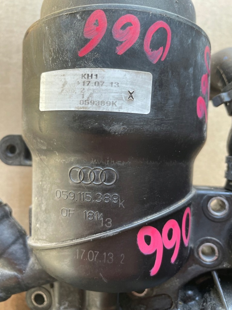 фото №2, Audi 3.0 tdi основание корпус фильтра масла 059115389k