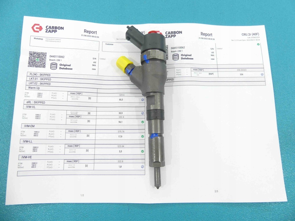 фото №1, Test форсунка citroen berlingo 0445110062 2.0