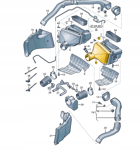 фото №9, Audi r8 spyder 4s left air фільтр box upper деталь 4s0133843b 2016
