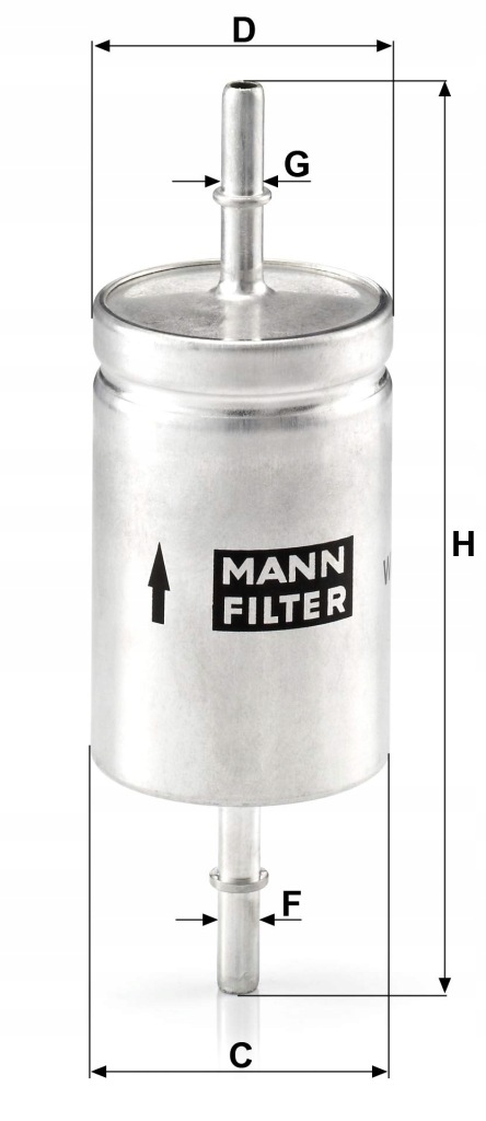 Фильтр топлива opel benz. vw polo, fabia mann-filter wk 512 в Украине