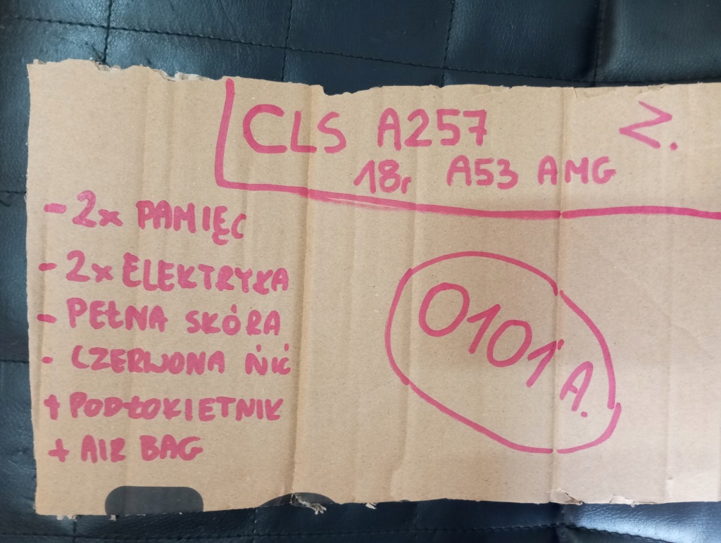 Обивка кожа сиденья mercedes cls a257 53 amg 18r Недорого