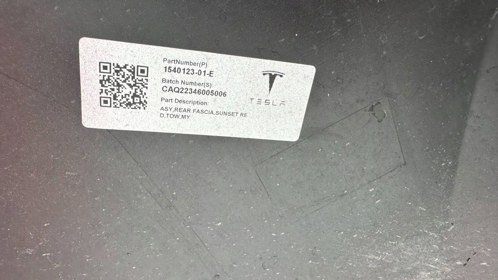Купить Tesla model y бампер задний задний 154012301e