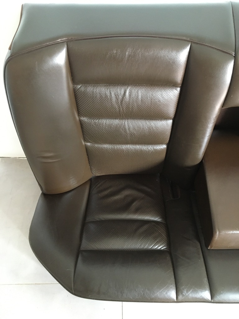 фото №12, Обивка кожаный сиденья заднее сиденье обшивки кожа коричневая mercedes w124 sedan