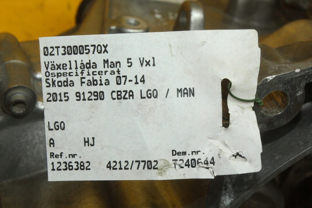 фото №14, Коробка передач передач механічна skoda fabia ii audi a1 8x 1.2 tsi lgq 02t301252a