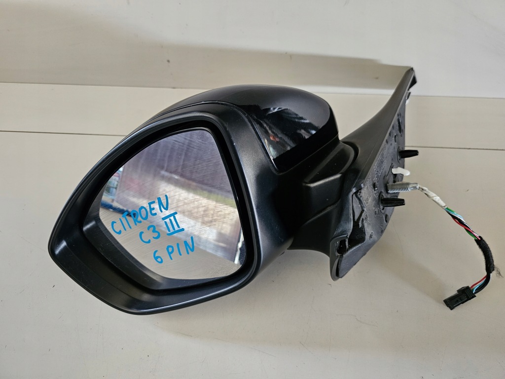 фото №1, Дзеркало ліва citroen c3 3 iii 6 pin