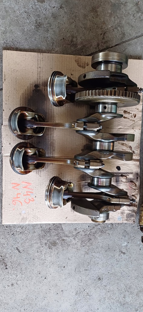 фото №1, Wał с шатунами номинал bmw e90 e87 n43b20