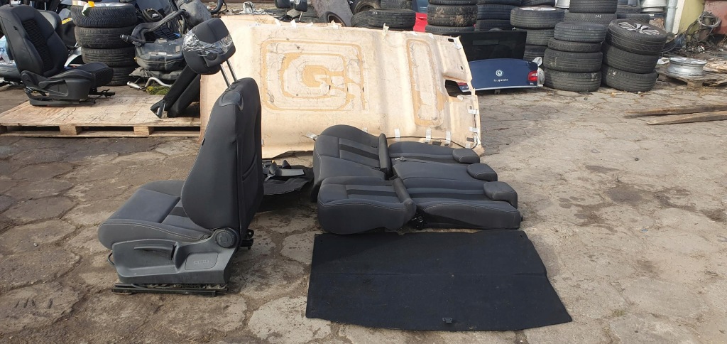 фото №2, Комплект сидіння заднє сидіння ремені обшивка багажника renault megane iii coupe