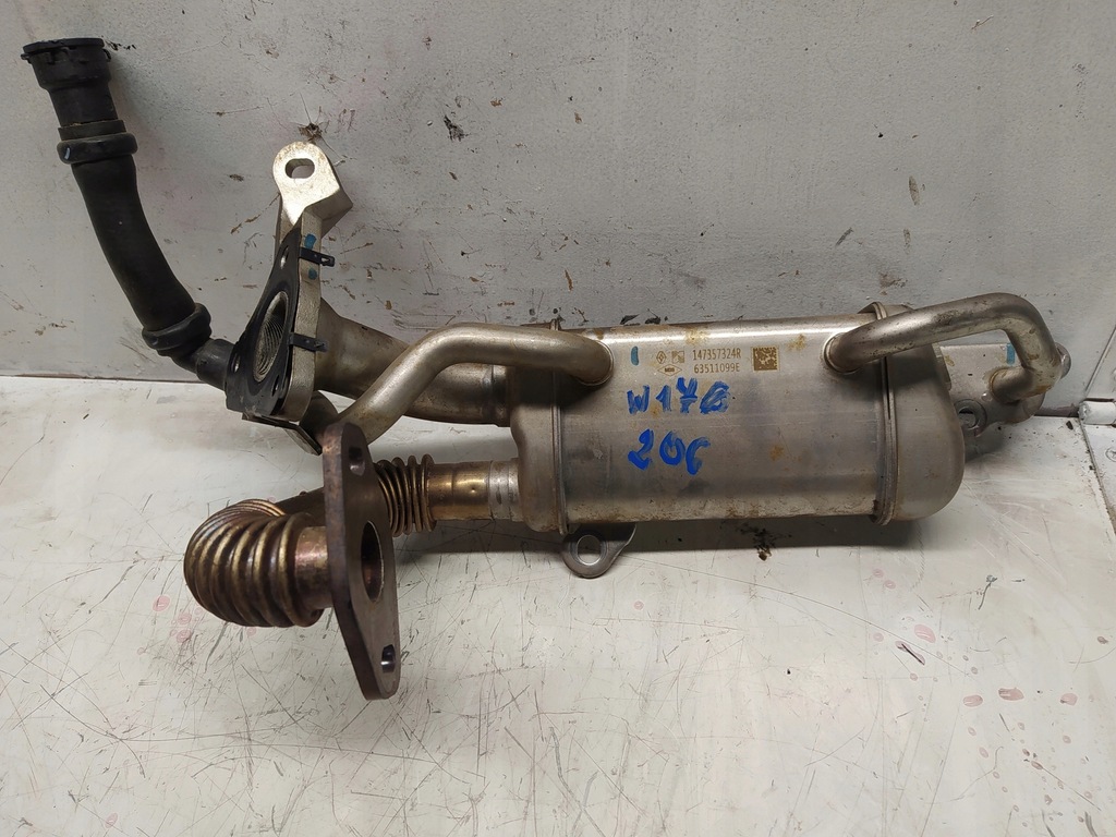 фото №3, Mercedes w176 1.5dci радіатор вихлопних газів 147357324r