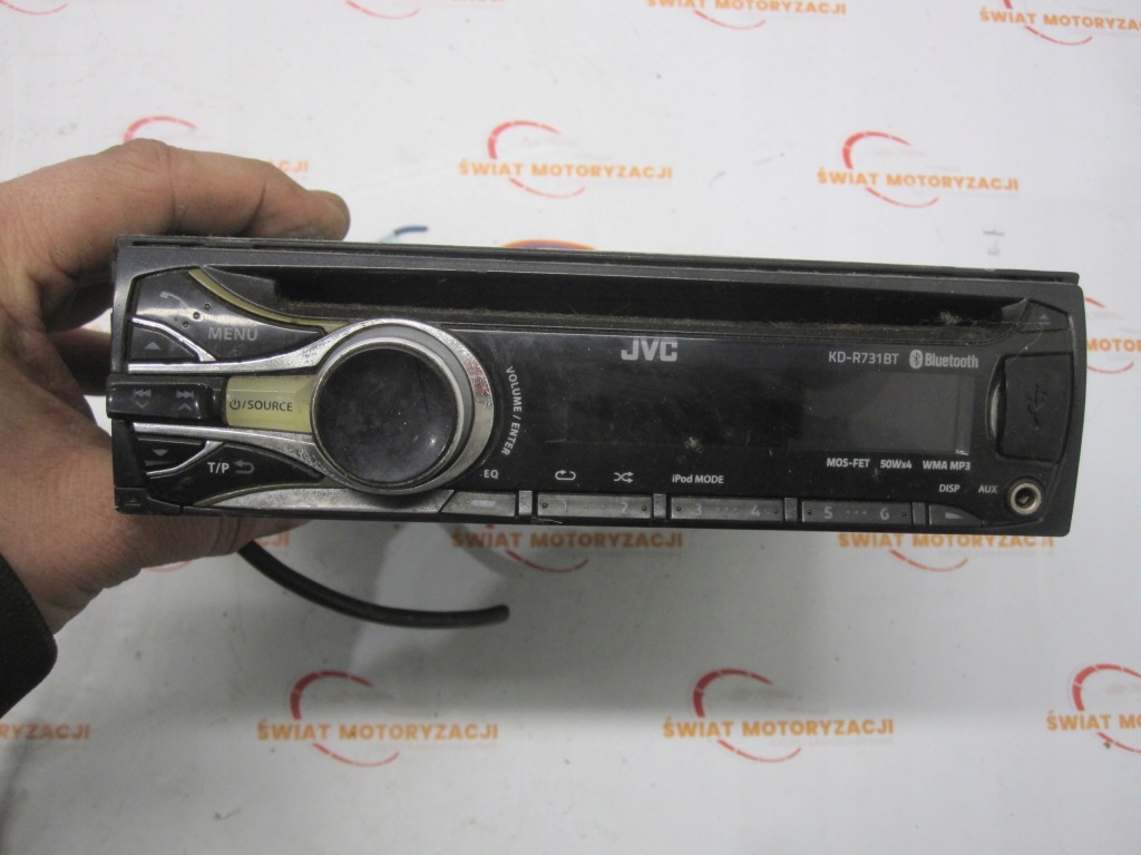 фото №1, Mitsubishi l200 2.5 di-d 07r радіо cd bluetooth jvc kd-r731bt