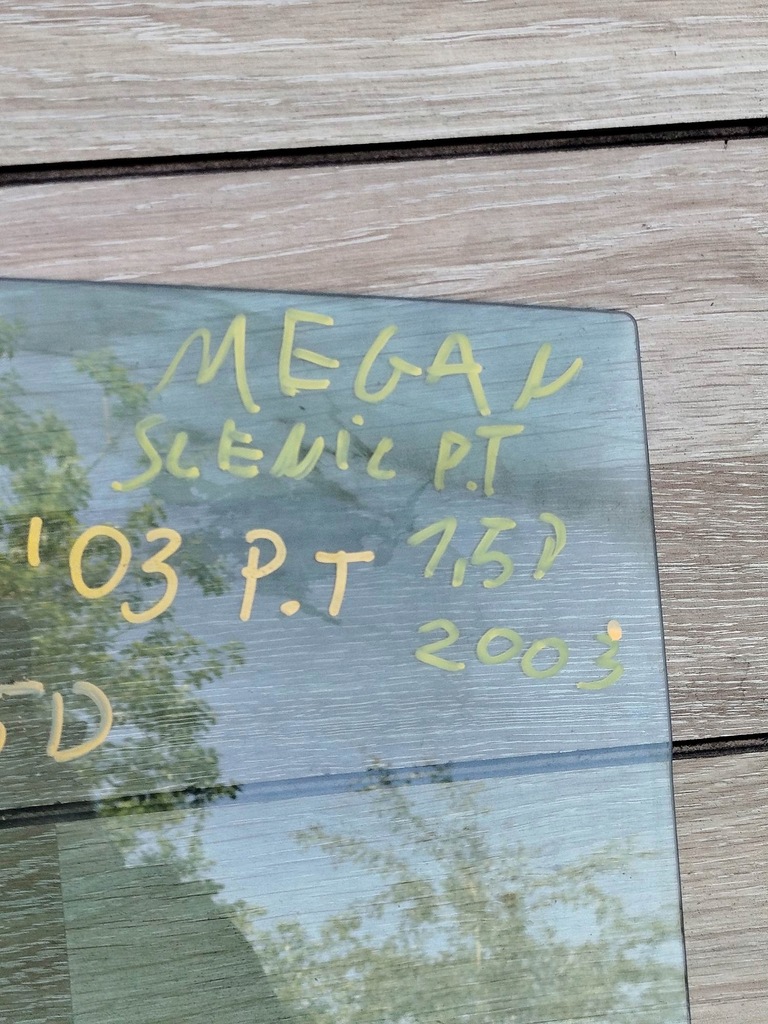 фото №2, Скло бічна двері правий задня renault megane scenic ii 03r.