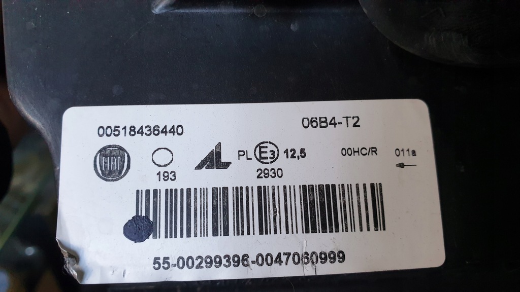 фото №10, Лампа правая przó fiat panda iii 47060748 518436440