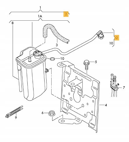 Nty шланг вентиляционный /бак уголь aktywnego/audi a3 2006-,seat al Цена