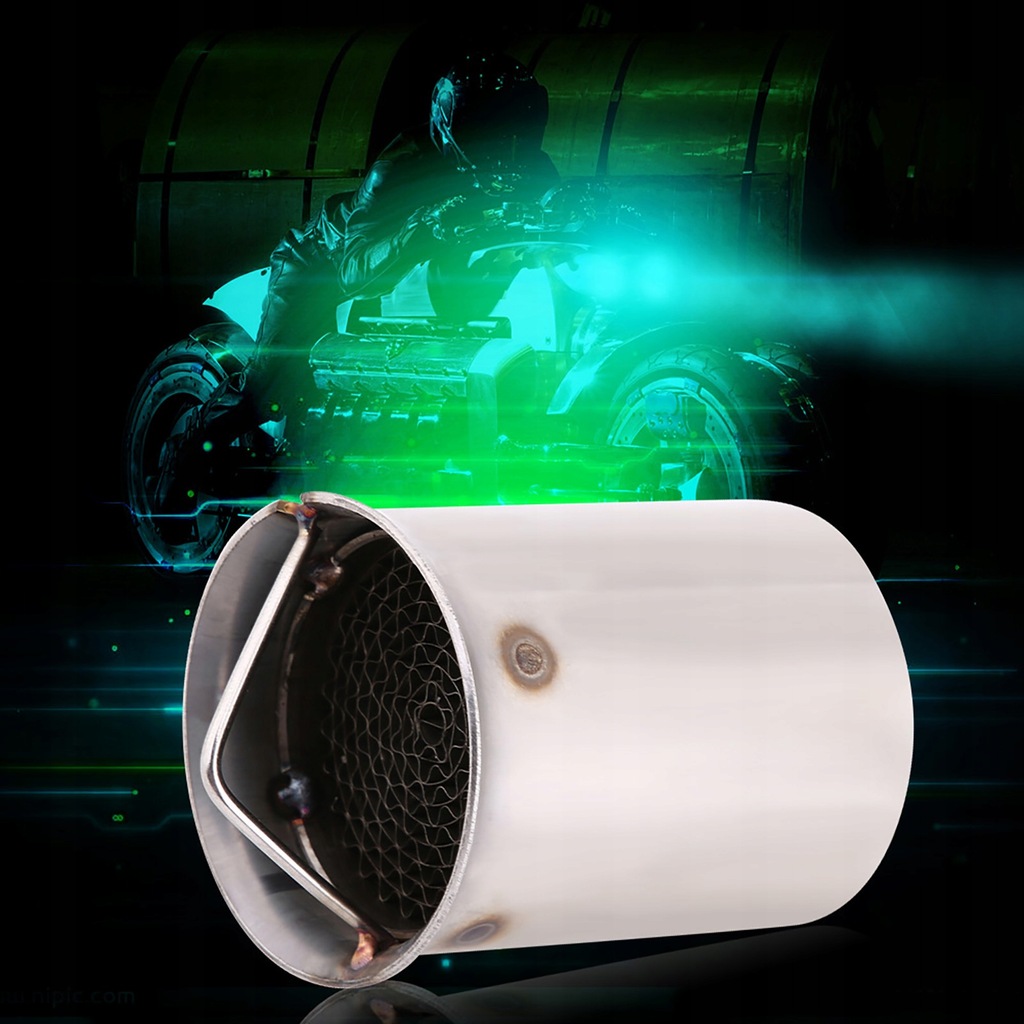 фото №6, 51mm универсальный гаситель трубы выпускной motocykla гаситель hałasu стиль 5