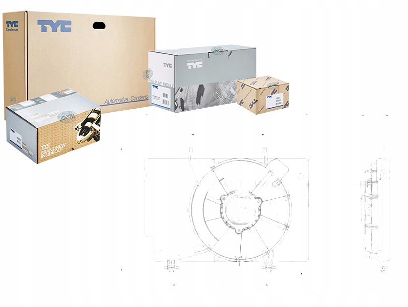фото №1, Вентилятор радіатора з корпус ford b-max fiesta