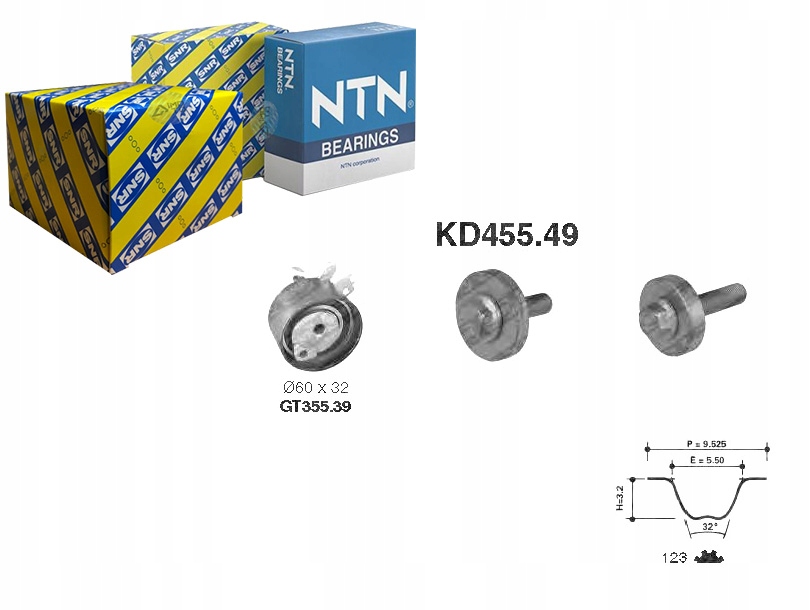 фото №1, Комплект - набір ремінь розподільного валу snr 13070bn700 770