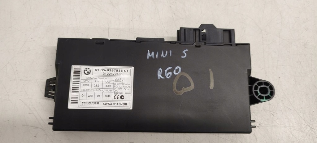фото №1, Модуль cas mini cooper r60 countryman 2,0d