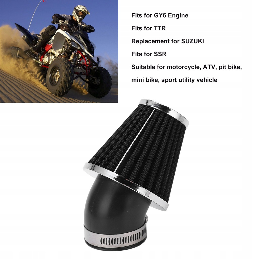 фото №10, Фільтр повітря 45 ступеня двигун bend cone тюнінг