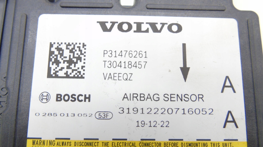 фото №3, Volvo s60 iii модуль датчик подушка безопасности p31476261 31476261