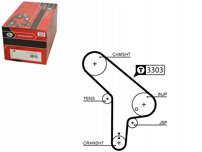 фото №3, Ремінь розподільного валу gates 5078