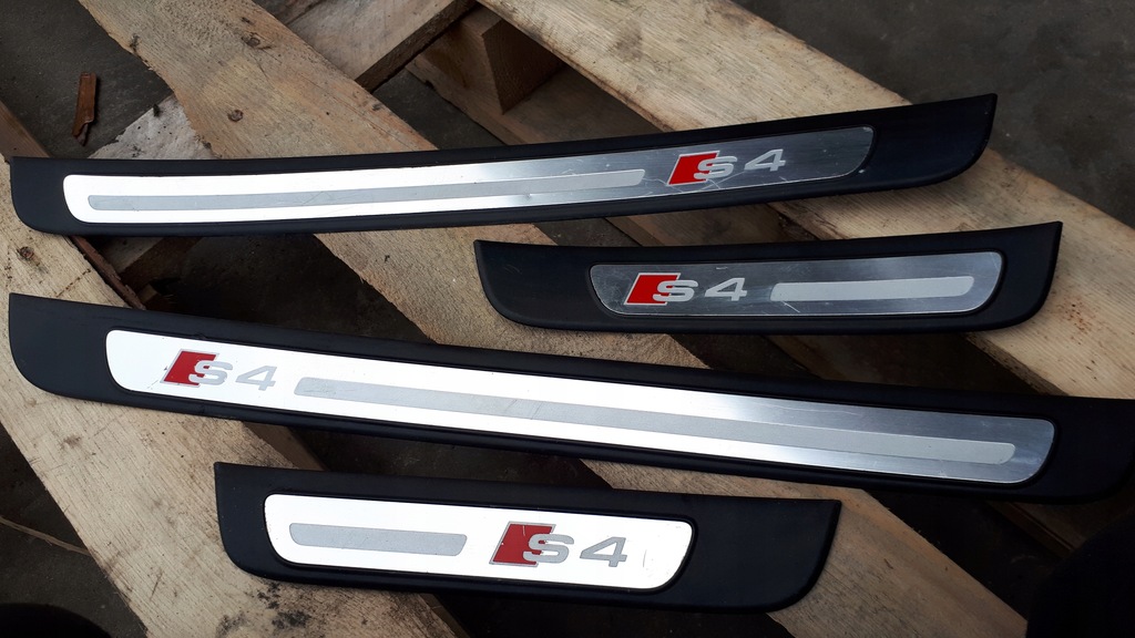 фото №1, S4 b8 a4 накладки накладки пороговые перед задняя sline